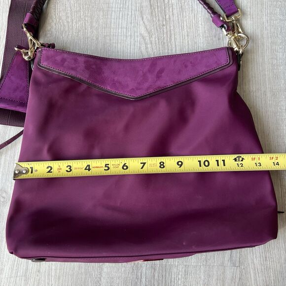 MZ Wallace Thompson Hobo bag in Elderberry nylon with Suede leather trim - Picture 9 of 9